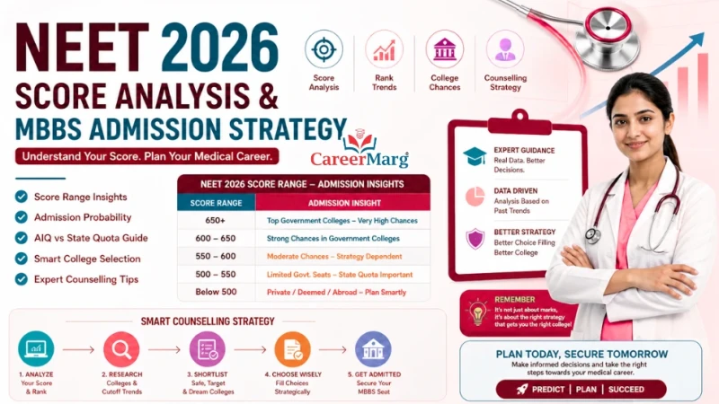 NEET score vs MBBS admission chances 2026 with counselling strategy and college selection guide